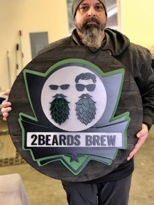 Brewery Logo sign custom