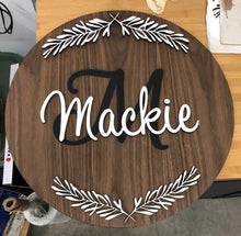 Load image into Gallery viewer, Custom Family Name sign, Hardwood
