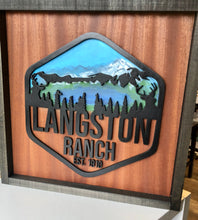 Load image into Gallery viewer, Classic Park inspired Logo family name sign