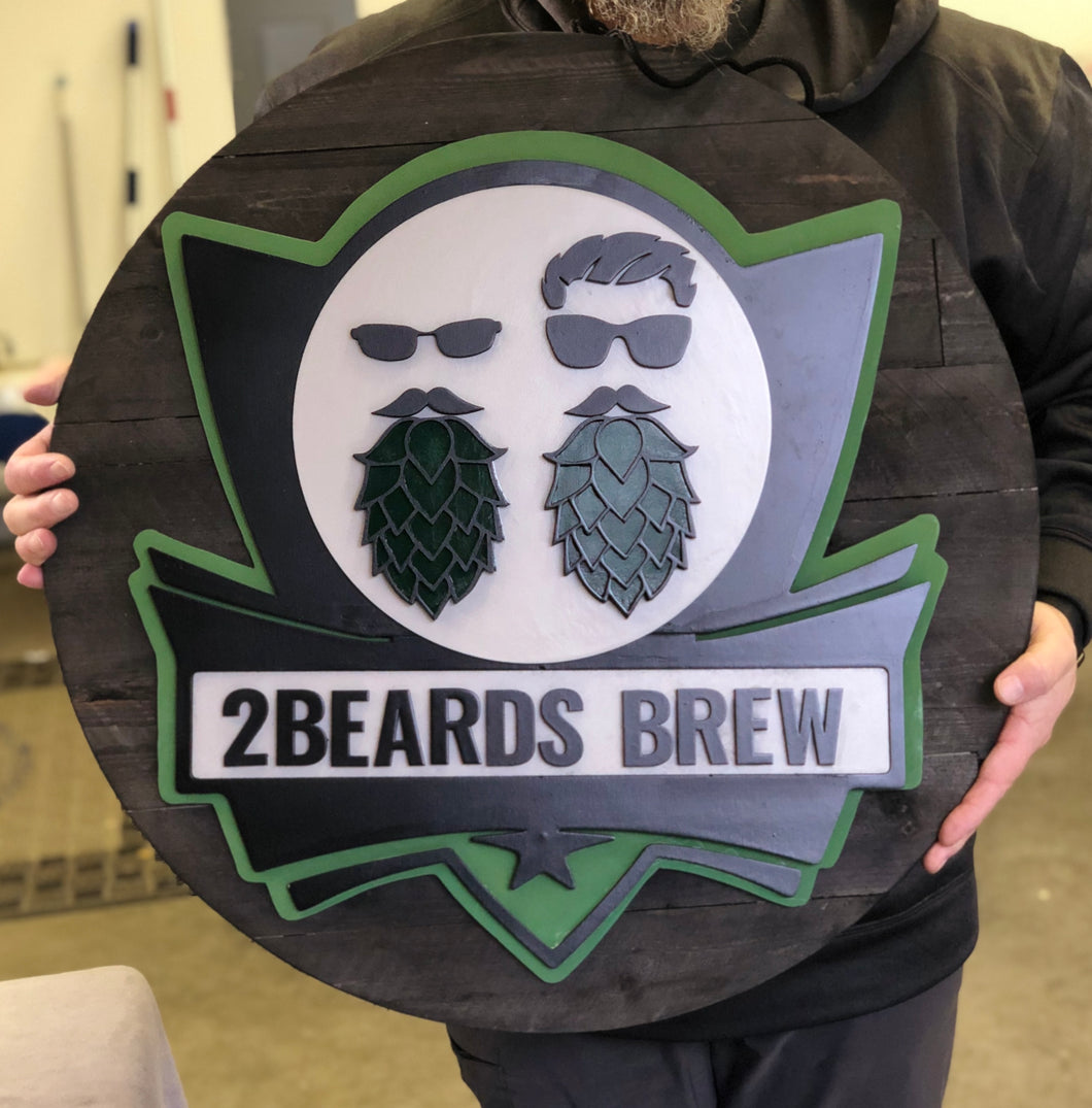 Brewery Logo sign custom