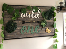 Load image into Gallery viewer, Where the wild things are sign, nursery decor, first Birthday party decor, wild one theme, 1st Birthday
