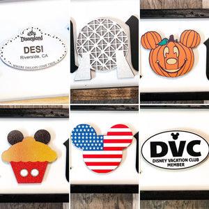 Fan Art Tiered Tray accessories Sign Mini customer choice fridge Magnets Fan Artland Fan ArtWorld Fan Art Vacation Club