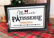 Load image into Gallery viewer, Minnie&#39;s Patisserie sign Minnie&#39;s Bake Shop Subtle Fan Art Kitchen home Decor,  Minnie Mouse Mainstreet French Decor Sign Fan Art Kitchen sign
