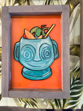 Load image into Gallery viewer, Trader Sams inspired Tiki Mug art, Hippopotomai Tai, Zombie, or fresh Pineapple, wall decor, Enchanted tiki room, Magical fan art decor your choice