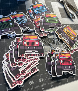 Custom Printed Vinyl stickers. Size 2.2” to 3” .