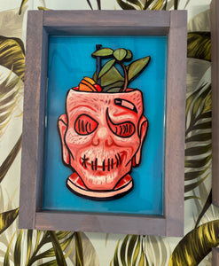 Trader Sams inspired Tiki Mug art, Hippopotomai Tai, Zombie, or fresh Pineapple, wall decor, Enchanted tiki room, Magical fan art decor your choice