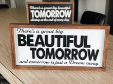 Load image into Gallery viewer, Carousel of Progress Great Big Beautiful Tomorrow! Fan Art inspired Ride sign!